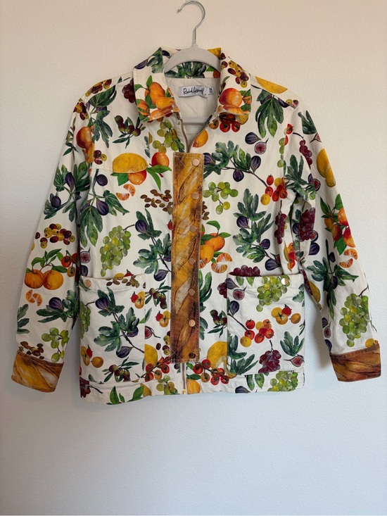 Rachel Antonoff Jackets & Blazers - Rachel Antonoff Fruit Print Lizzie Picnic Jacket